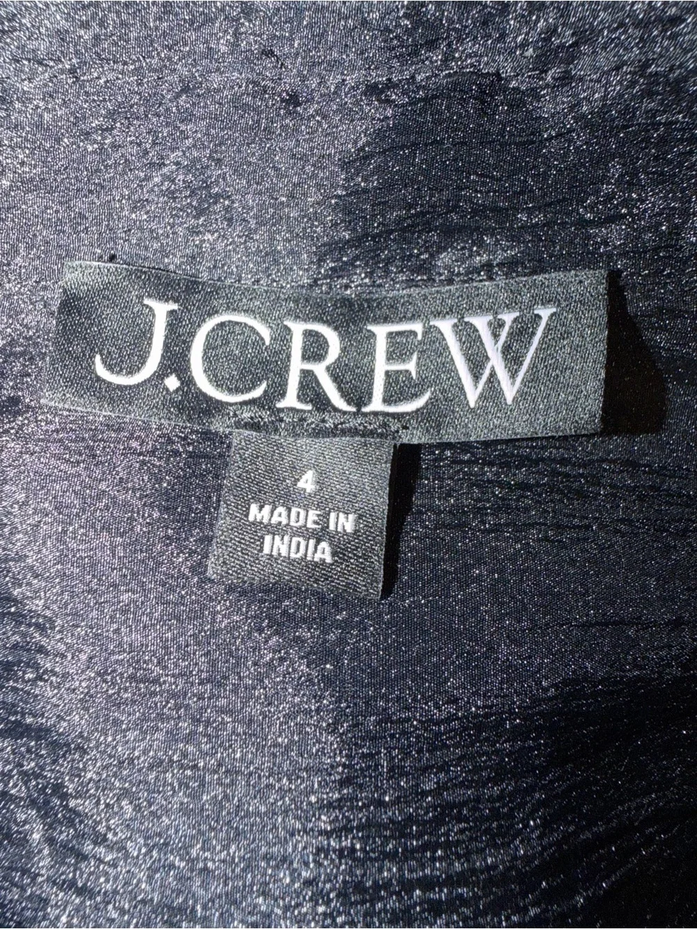 J. Crew Black Sheer Ruffle-Front Button Down Shirt